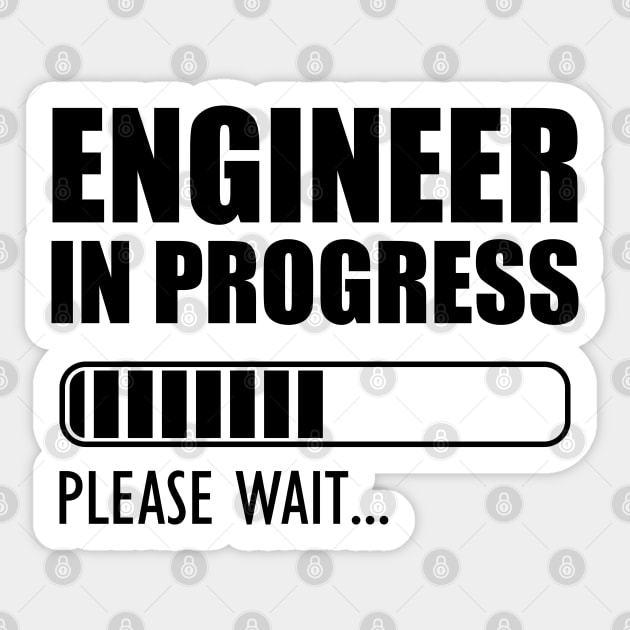 Engineer in progress Please wait.. Sticker by KC Happy Shop